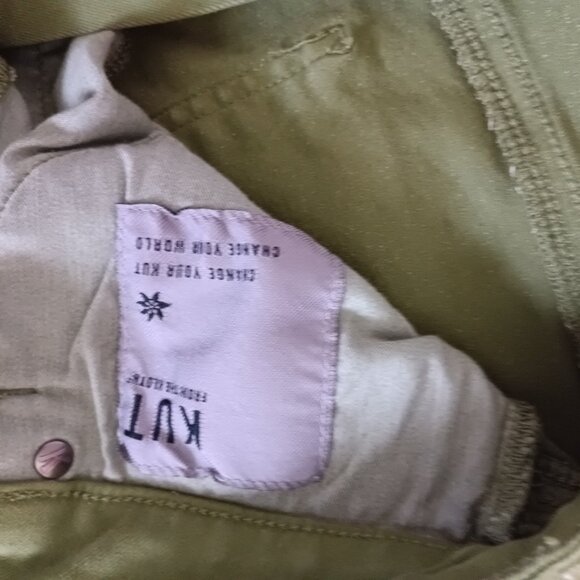 NWT KUT Sage High Waist Ankle Flare Frayed Hem Jean - Picture 9 of 14